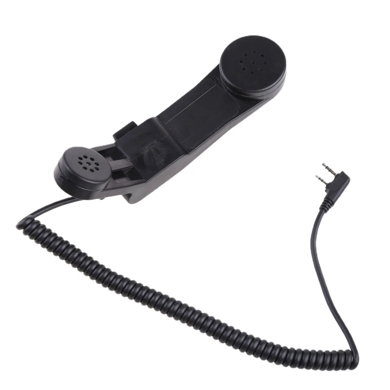 2022 Handheld Phone Hand Microphone Element H250-PTT Communication Station Handle Mic K Plug for baofeng UV-5R UV-5RTP BF-888