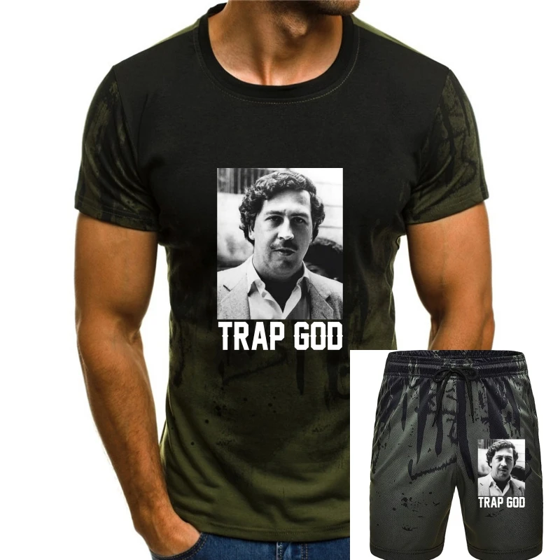 

Trap God T Shirt Pablo Escobar Money Drugs Coke Urban TV Colombia Netflix O-Neck Fashion Casual High Quality Print T-Shirt
