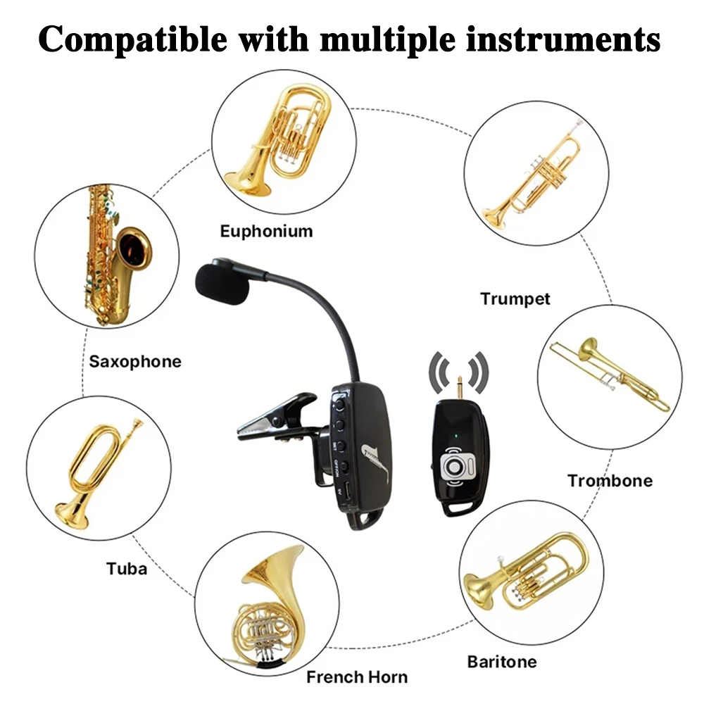 Беспроводной микрофон UHF 2 4G 360-градусный