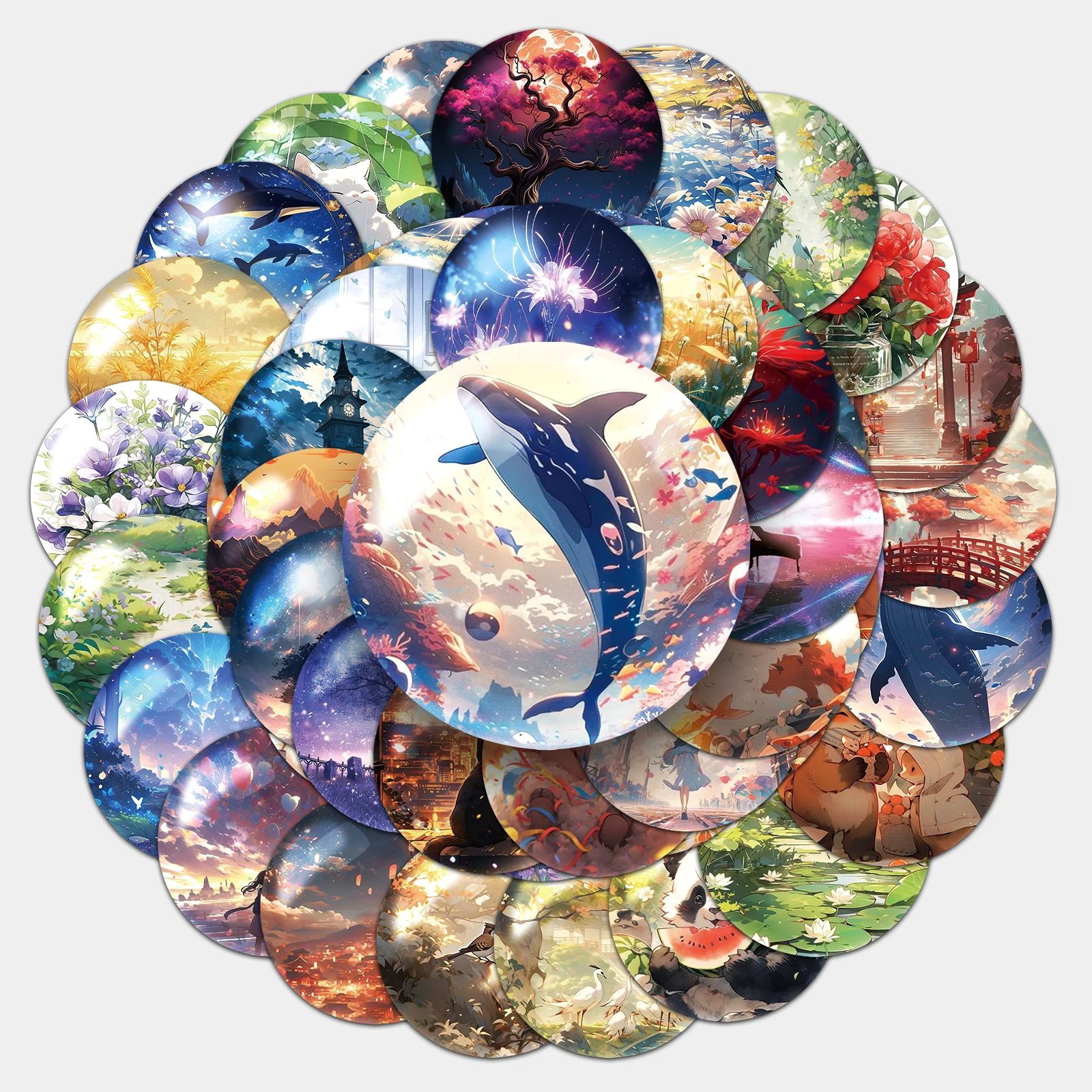 

Водонепроницаемые наклейки 50 шт.