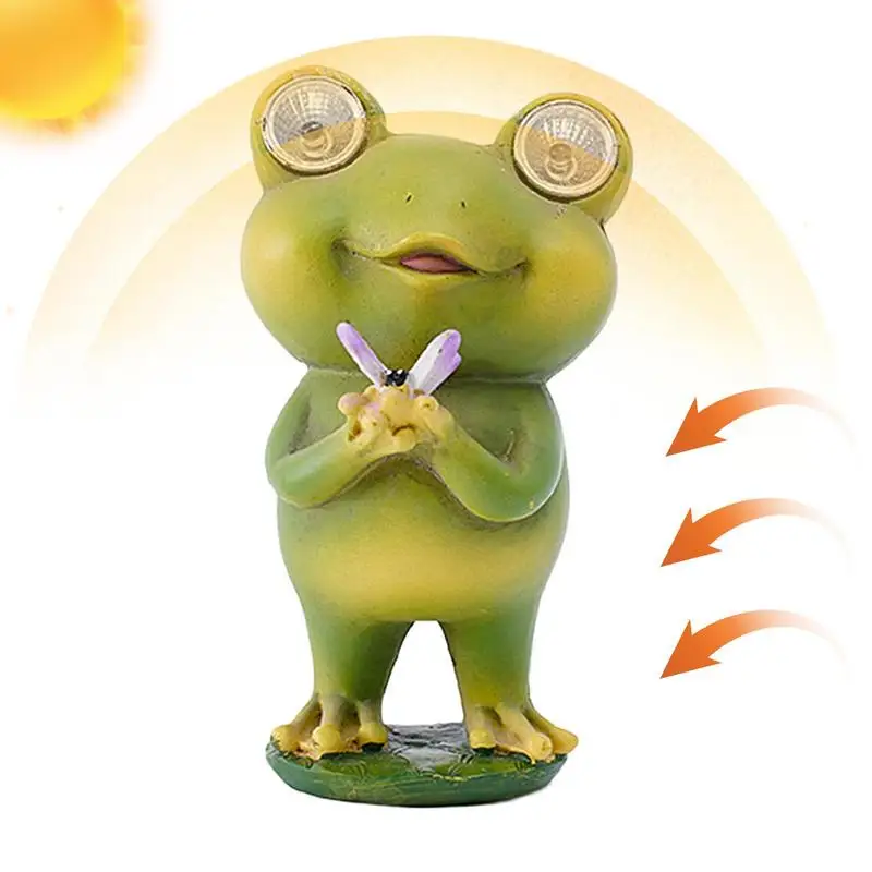 

Frog Solar Lamp Garden Solar Garden Lamp Decorative Frog Figurine LED Night Light For Children Bedroom Desk Party Decoration