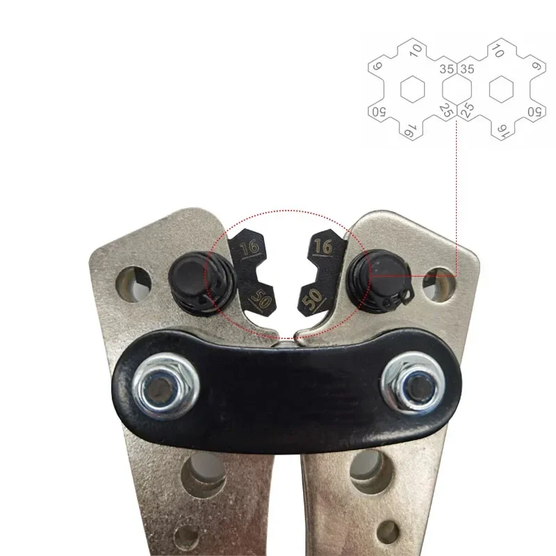 Обжимные клещи 6-50 мм клеммы аккумулятора голого кабеля инструмент для обжима