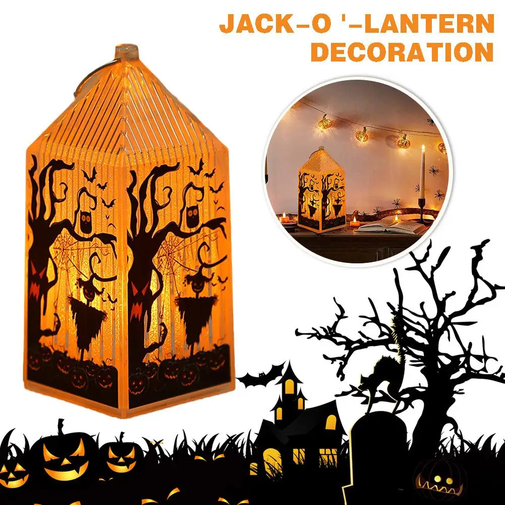 

Halloween Decorations Led Candles Tea Light Scarecrow Party LED Home Halloween Bar Lantern Props Lamp Decor Horror B1K5
