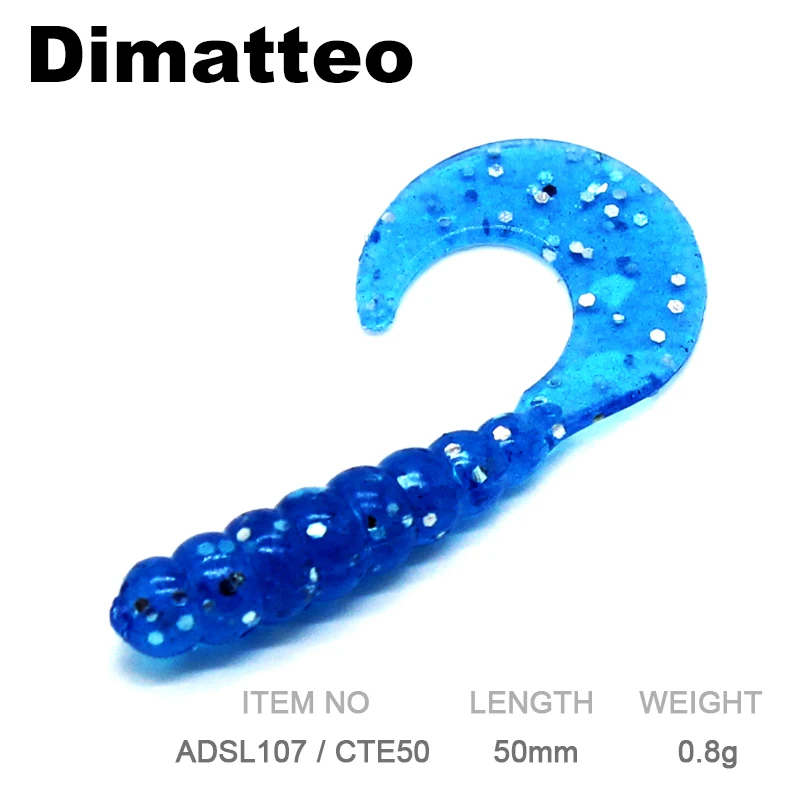 

Dimatteo Fishing Lure Soft Lure Silicon Bait Soft Bait ADSL107/CTE50 10pcs 50mm 0.8g