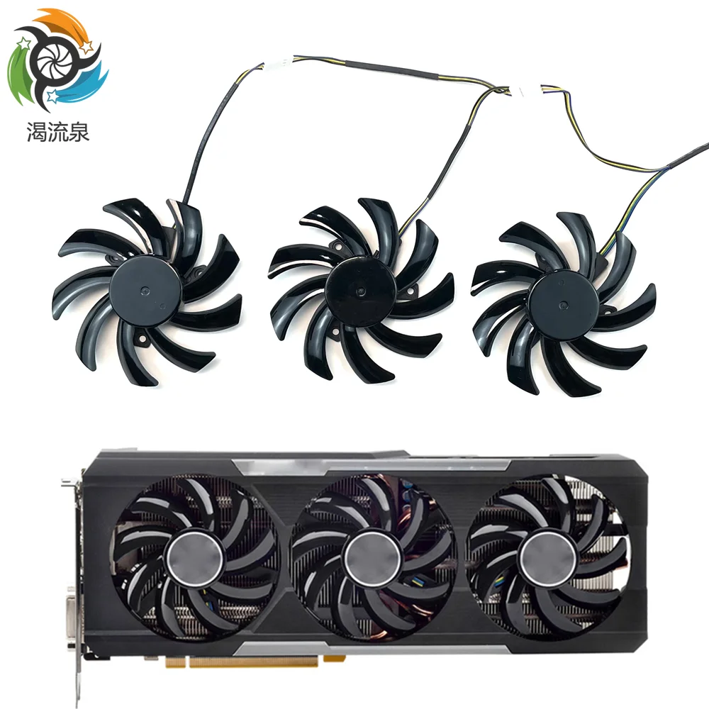 Новый вентилятор охлаждения 85 мм R9 290X/390/390X GPU VGA для Sapphire R9-290X R9 390 8G NITRO R9 390X 8G D5 Tri-X ЗАМЕНА видеокарты