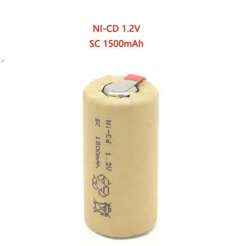 Высококачественная аккумуляторная батарея Ni-CD1.2V SC1500mAh Sub C 10C для электроинструментов, аккумуляторная электрическая дрель ni-cd батарея