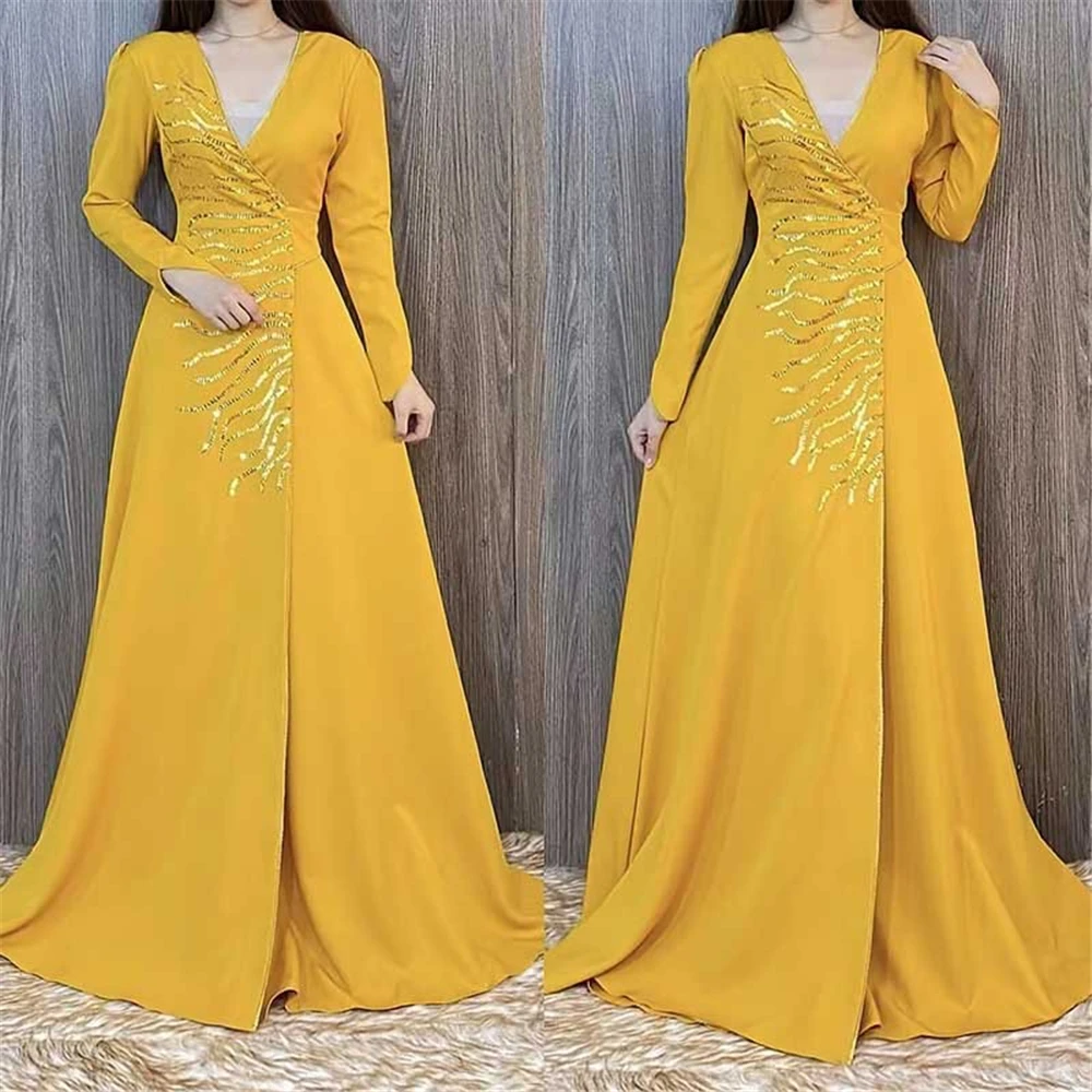 MD Muslim Kaftan Abaya Dress Kimono Women Dubai Party Gown Turkish African Maxi Robe Lady Islamic Clothing Jelaba Femme Musulman