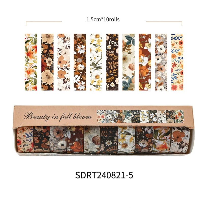 

Ленты васи с ретро цветами YOUQIWJ