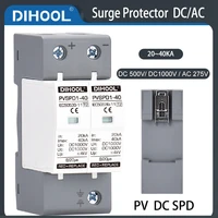 surge protective device photovoltaic dc system spd 2p3p dc1000v 20ka40ka surge protector ac275v dc500v lightning protection