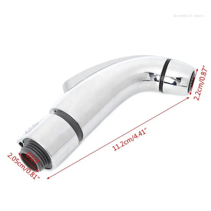 

Chrome ABS Toilet Handheld Bidet Sprayer Shattaf Cloth Diaper Enema Shower HX6D