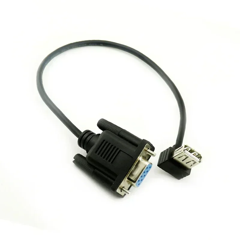 RS232 DB9 мама на USB 2.0 A адаптер последовательного кабеля конвертер 8 дюймов 25 см