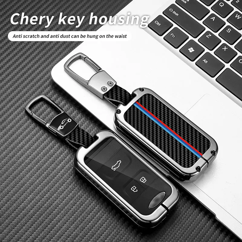 

Zinc Alloy Car Remote Key Case Cover For Chery Tiggo 4 7 Arrizo 5 3 Tiggo 8 Glx 2019 2020 Protector Shell Keychain Accessories