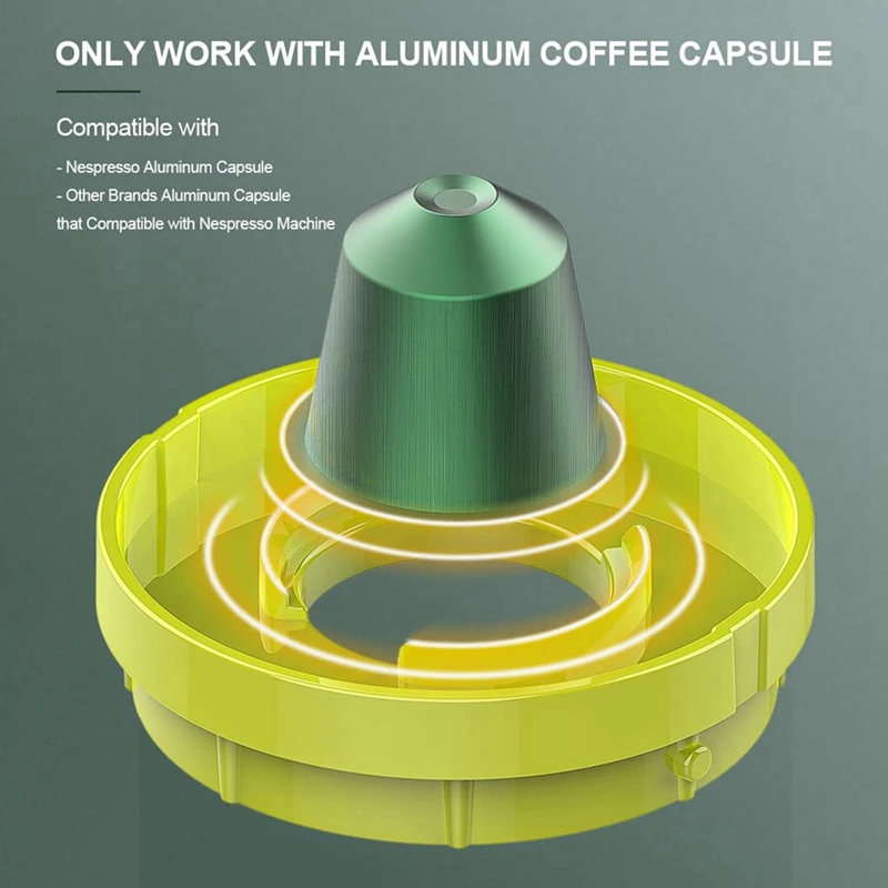 1 шт. алюминиевая коробка для утилизации кофейных капсул