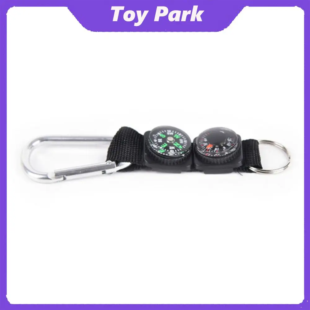 

Key Hook Plastic Compass Outdoor Sports Mini Key Chain 1pcs Durable Compasses Portable Thermometer Metal Carabiner Professional