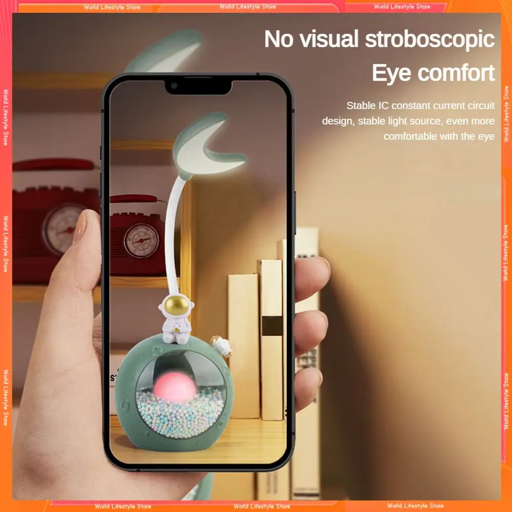 

Suitable For Various Scenarios Book Light Strong Lighting Ability Led Charging Desk Lamp Soft Light Desktop Decoration Cute