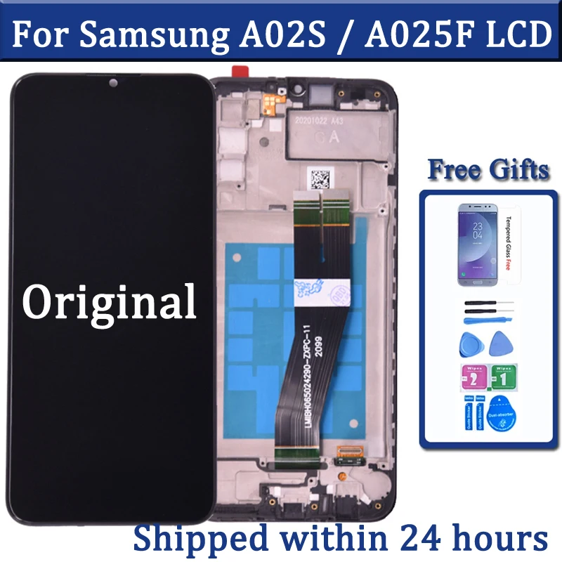 Оригинальный дисплей для Samsung Galaxy A02s A025 LCD A025M A025F A025G A025M сенсорный экран дигитайзер замена в сборе ремонт
