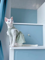 hairless cat clothes summer thin breathable siamese kitten outfits devon rex pet apparel cat skirt sphynx cat dresses clothes