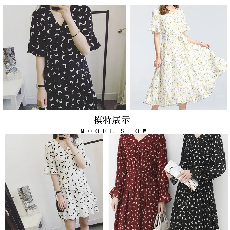 Новинка шифоновая ткань 100*150 см цветочный принт мягкое платье из Жоржетта/одежда