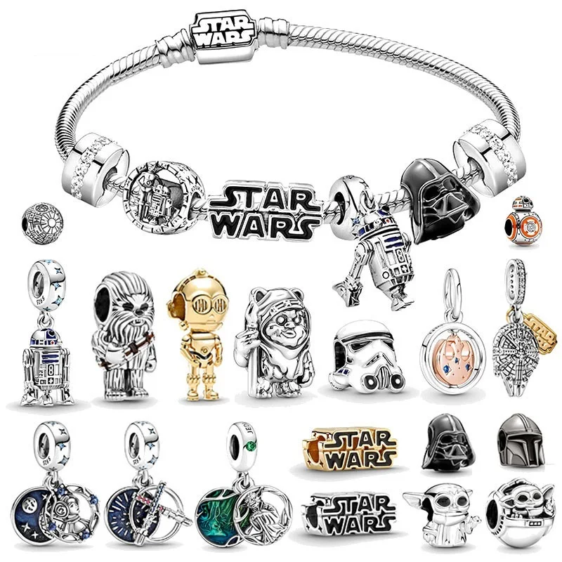 Подвеска-Шарм Гарри поттерс из серебра 2022 пробы с Микки-звездами |