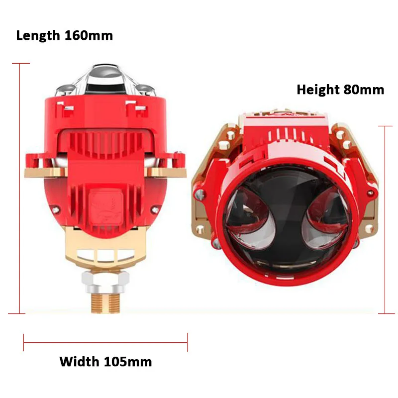 2 шт. универсальные светодиодные лампы для автомобильных фар 256 Вт