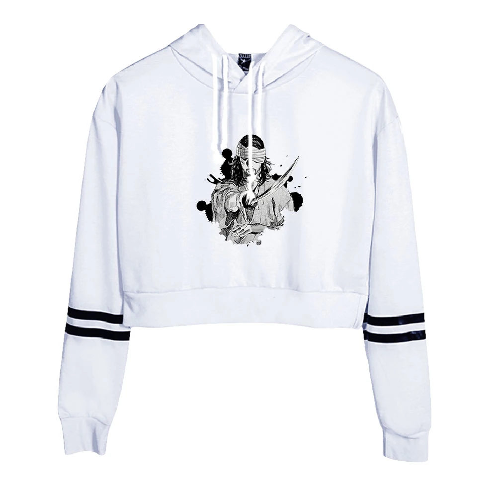 

2022 Spring and Autumn New Women's Navel Sexy Hooded Sweater Student Fashion Trend Printing Loose Long-sleeved Pullover Clothing