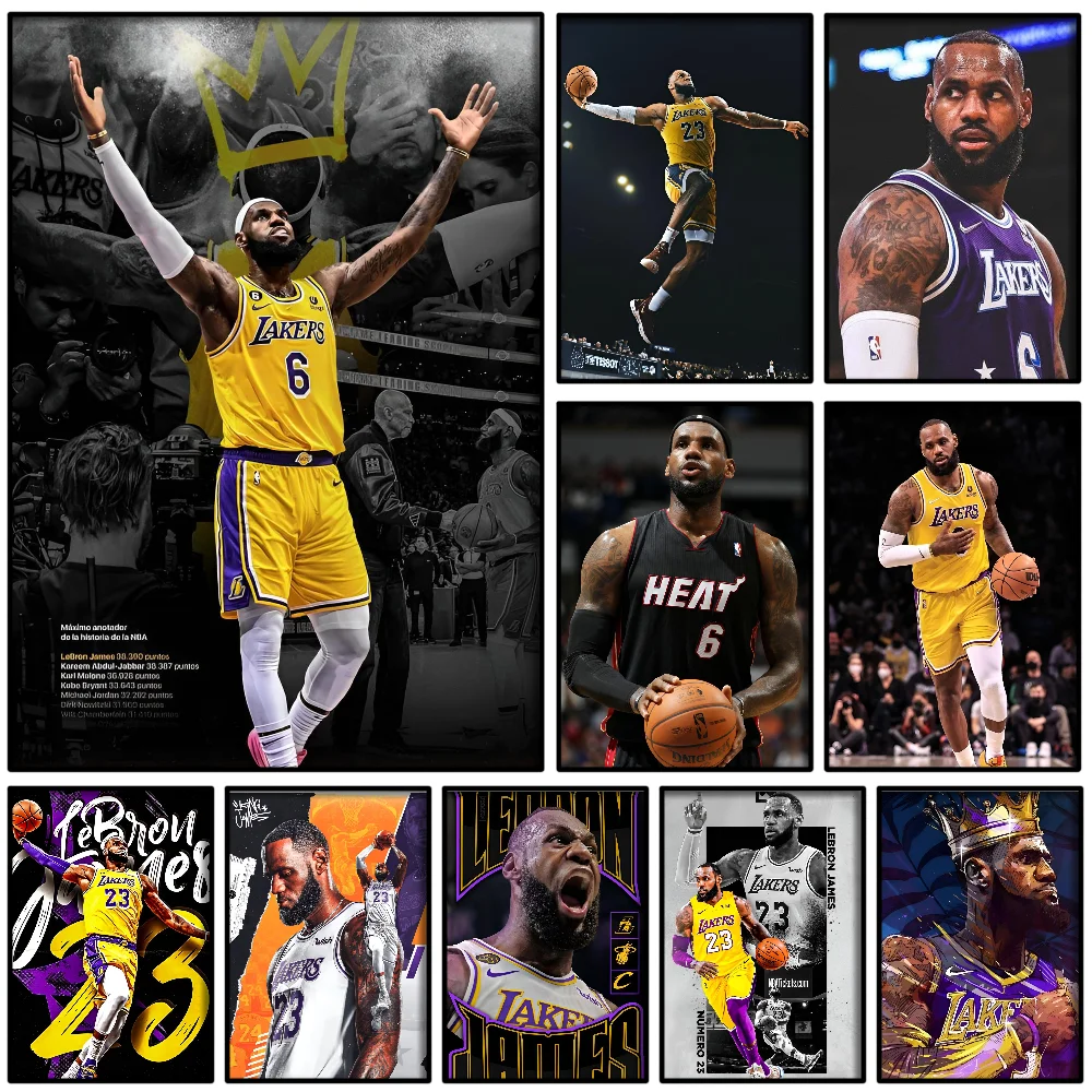 LeBron плакат с Джеймсом самоклеящееся искусство кофейный домик бара декор стен