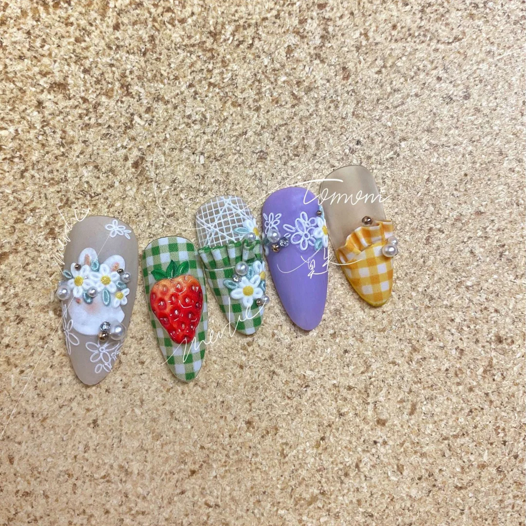 Клетчатый узор кружева 3D гравировка ногтей наклейки для самоклеящиеся