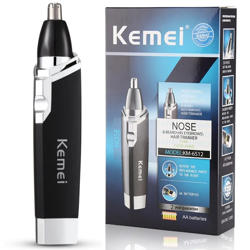 

Триммер для волос в носу Kemei, инструмент для стрижки волос в носу, триммер для мытья, машинка для стрижки и бритва для волос, эпилятор, удаление волос в носу