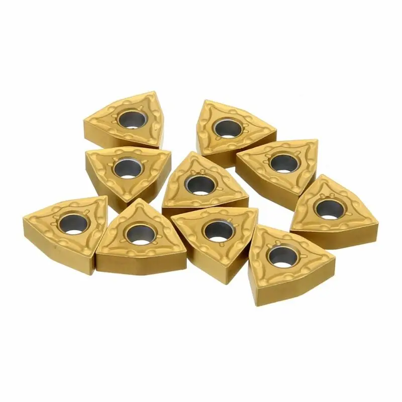 

10pcs Carbide Inserts Blade Cutter Equipment Finishing Holder Lathe Turning Tool WNMG0804 WNMG080404 WWLNR WWLNL