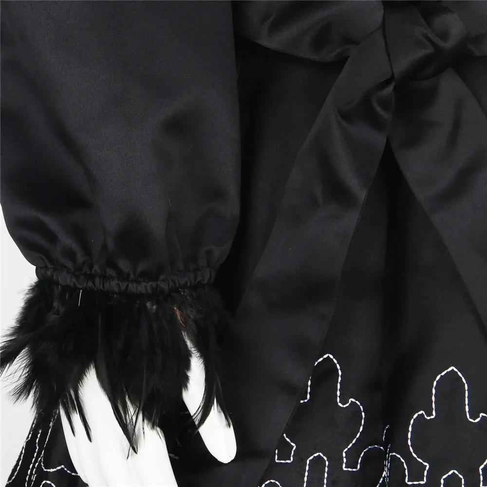 Игра YoRHa No.2 Type B платье носки карнавальный костюм для девочек NieR 2B черный наряды