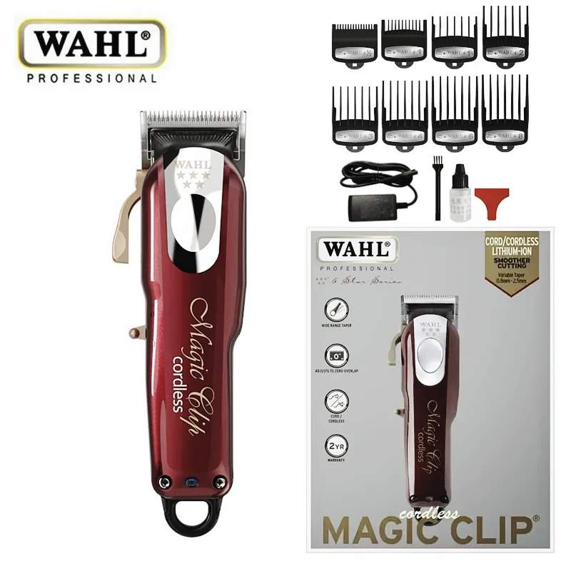 Wahl 8148 professional high-end five-star limited edition Hair clipper, cordless magic clip, running time more than 100 minutes
