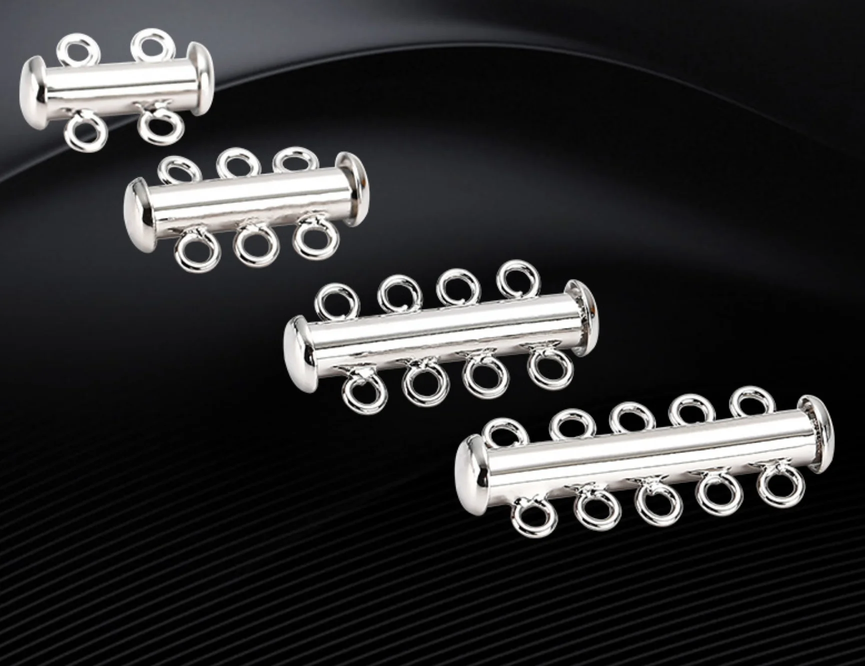 

Wholesale DIY Pearl Necklace buckle Multi-row Bracelet Buckle Magnet Necklace Buckle Ornament Accessories multi-row tube button