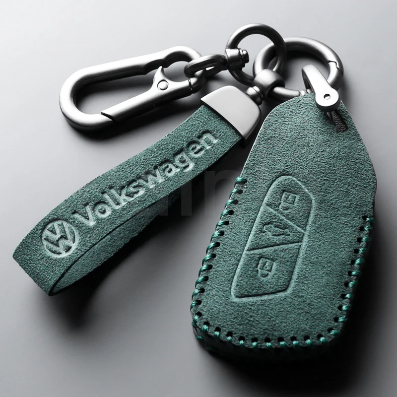 

ALCANTARA Luxury Suede Leather Car Remote Key Case Cover Shell For Volkswagen Vw Jetta Golf 4 5 Passat Beetle Skoda Seat Polo B5