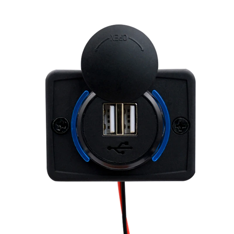 

Автомобильное зарядное устройство с двумя USB-портами, 12-24 В, 3,1 А