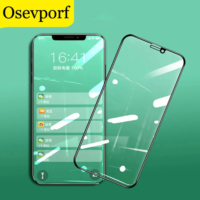 

Phone Screen Protector Film for iPhone 13 12 11 Pro Max X XS MAX XR 8 7 6 Tempered Glass Green Light Protective Film Full Cover