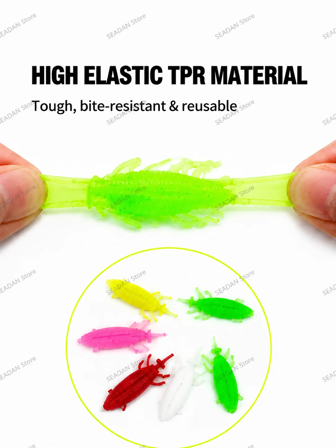 Фото Плавающая приманка-червь Topwater, 8 см, 13 г, высокоэластичный TPR, защита от травы, с крючком-крэнком и бусиной, для ловли змееголова и окуня №5