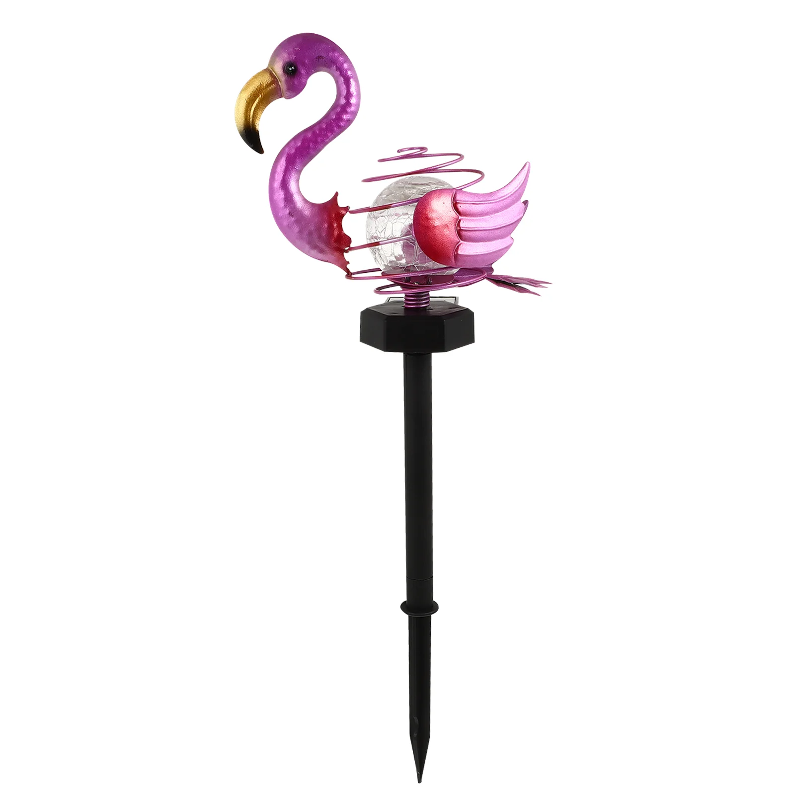 

Ground Light Exterior Solar Lights Resin Landscape Lamp Outdoor Flamingo Stake Power LED Iron