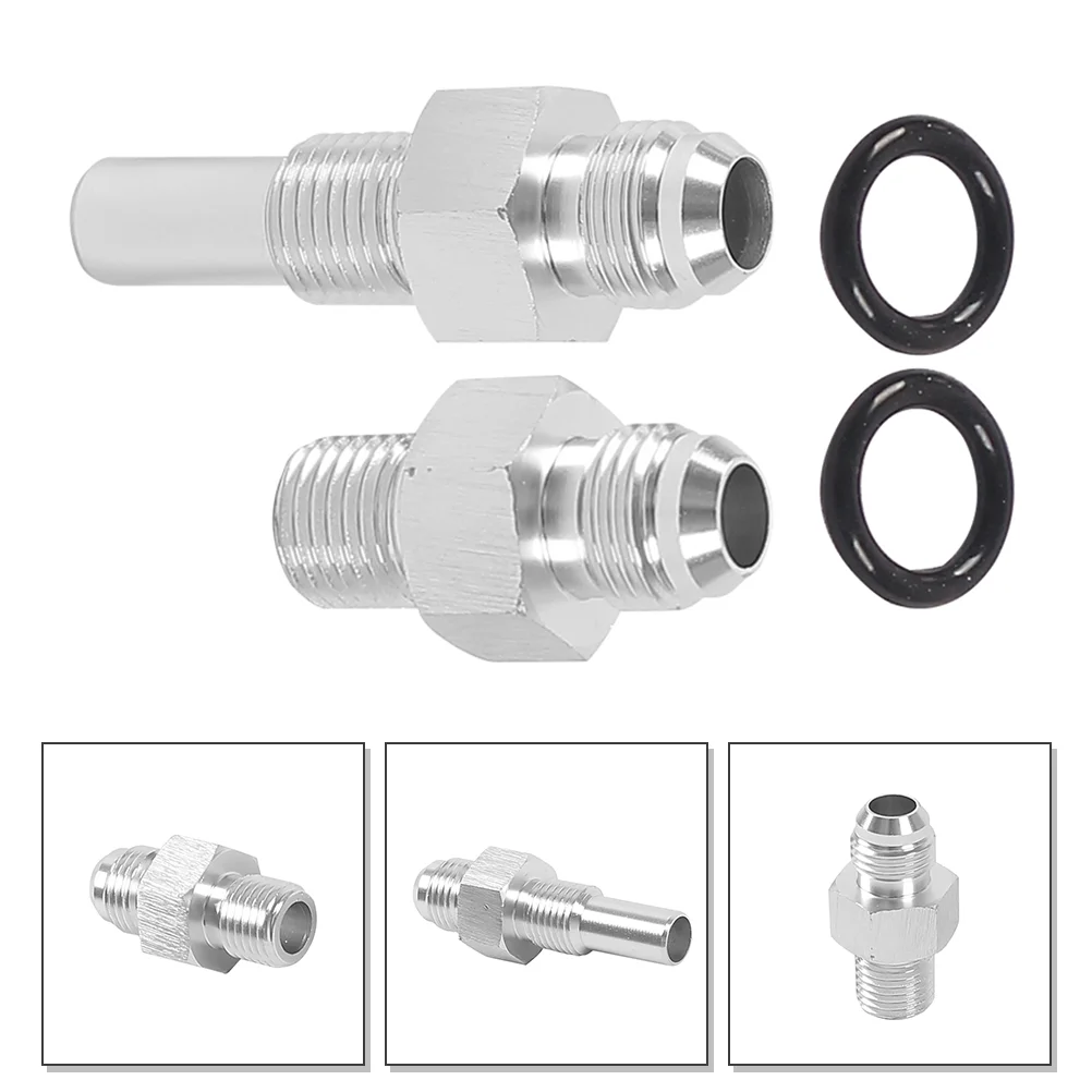 

2pcs Portable Practical Car Transmission Fitting Car Front Rear Port Fitting