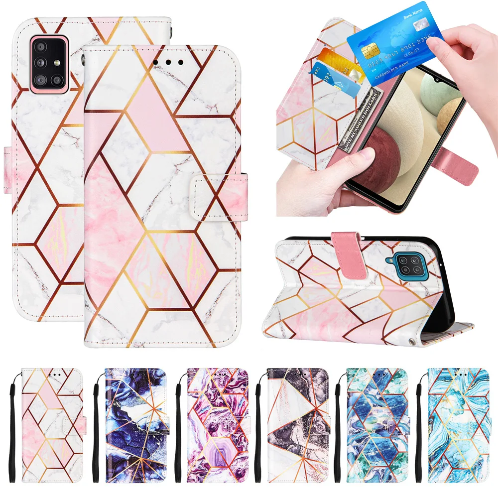 

Чехол-бумажник для Samsung Galaxy A21S, A51, A31, A11, A01, A71, кожаный