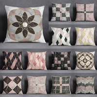 mosaic striped marble collection pillow gift home office decoration pillow bedroom sofa car cushion cover pillowcase