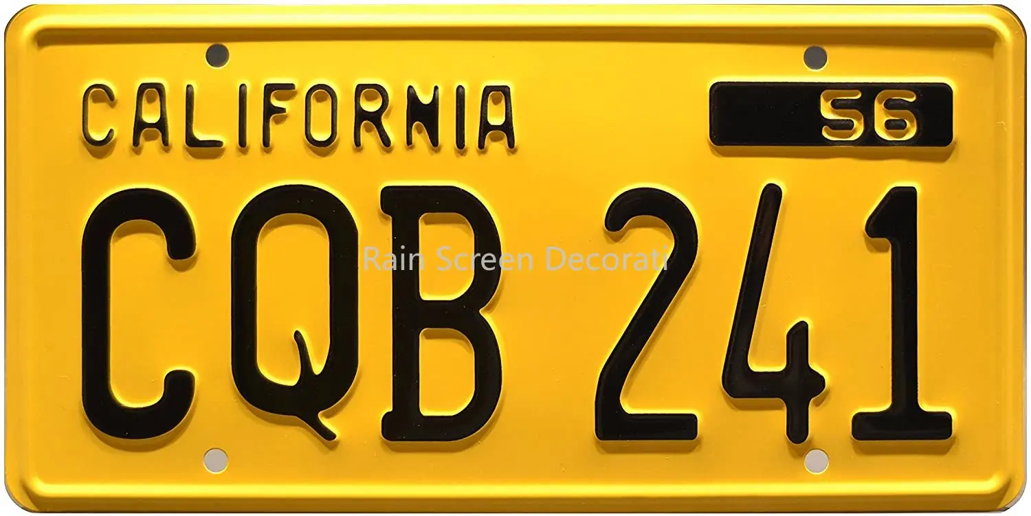 

Celebrity Machines Christine | CQB 241 | Metal Stamped License Plate