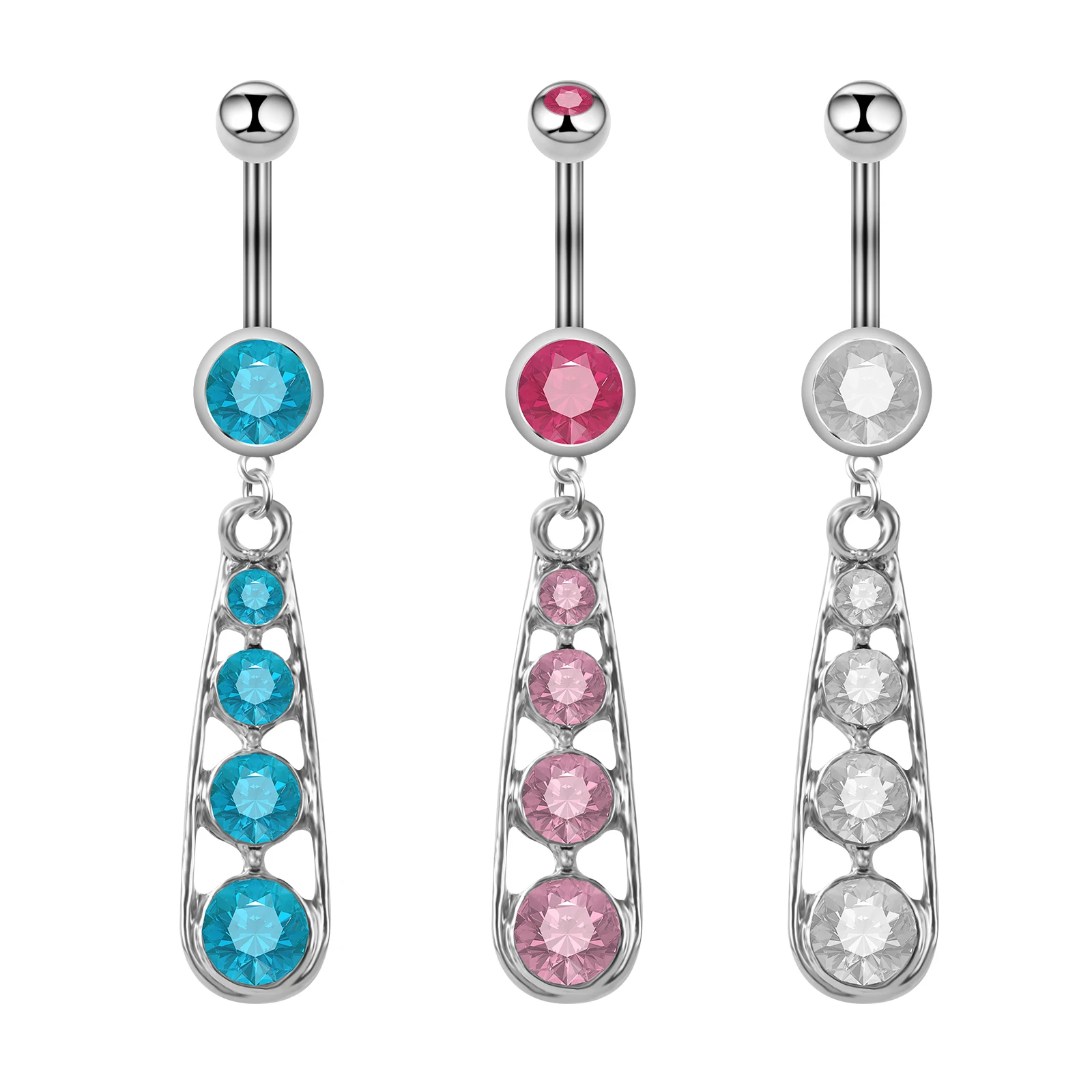 Кольцо для пирсинга живота из нержавеющей стали