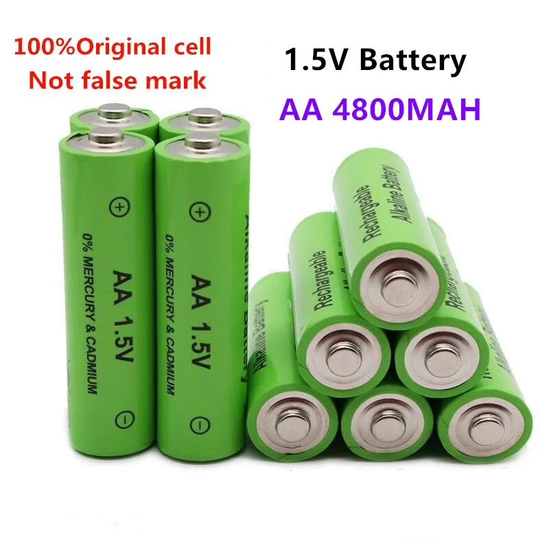 

4 ~ 20PCS 1,5 V Neue Marke AA akku 4800mAh 1,5 V Neue Alkalischer batery für led licht spielzeug mp3 Kostenloser versand