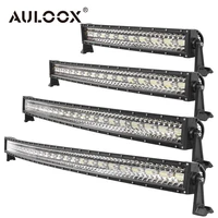 auloox 8d tri row suv curved led work light bar for car volvo man truck lorry van 4x4 4wd atv ford toyota lada jeep niva tractor