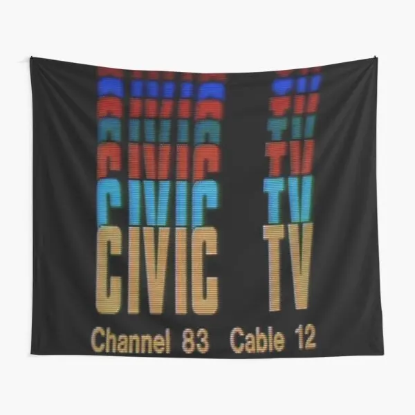 

Civic Tv Videodrome Tapestry Beautiful Living Colored Hanging Yoga Room Wall Mat Towel Printed Art Travel Home Blanket