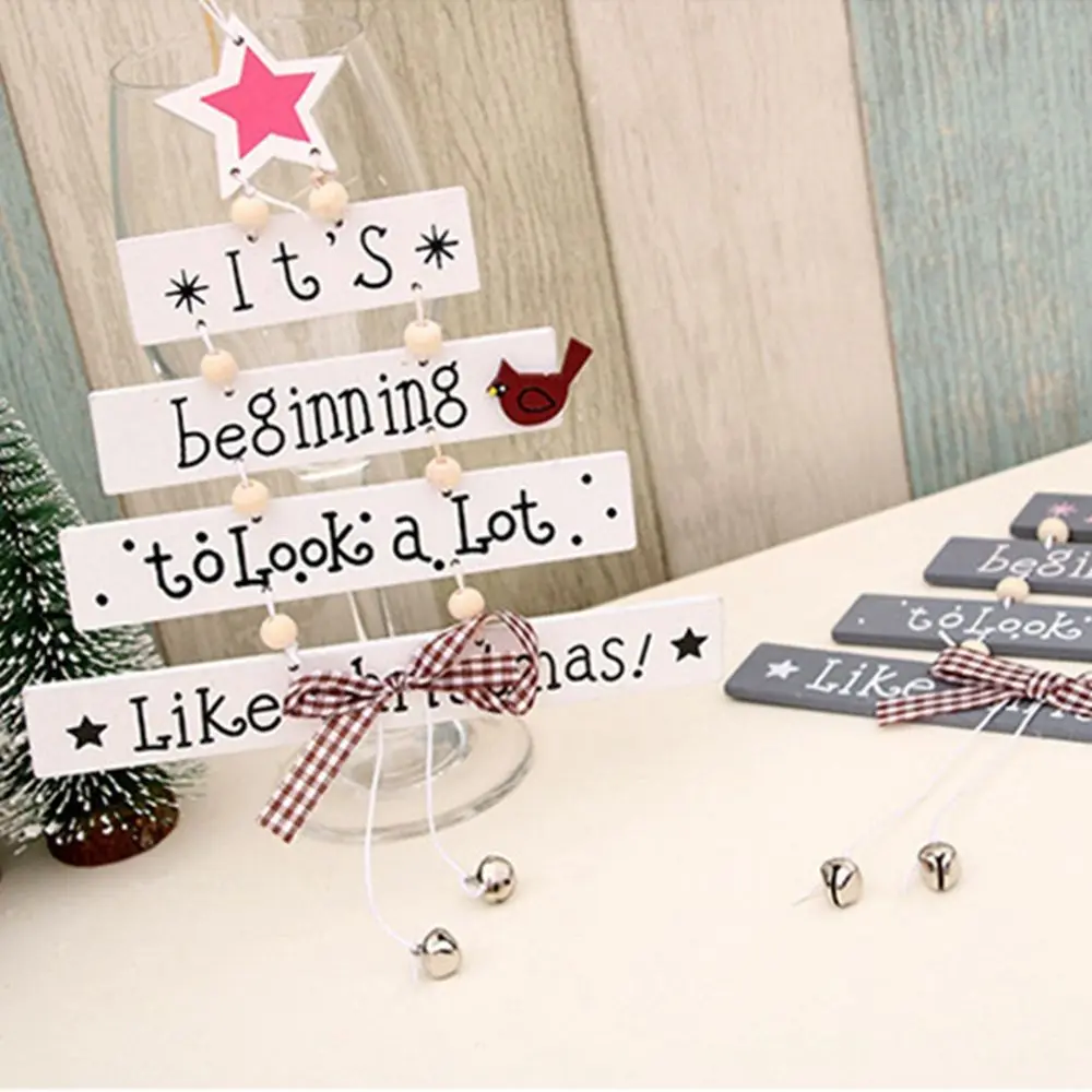 

Деревянные рождественские украшения, украшения для рождественской елки, деревянные подвесные Подвески, украшения «сделай сам» для рождест...