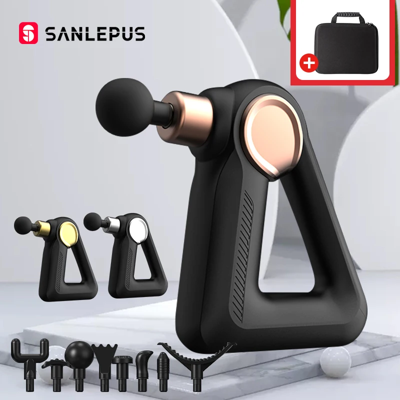 

SANLEPUS LCD Display Massage Gun 32 Levels Electric Massager Deep Tissue Muscle Neck Body Back Relaxation Fitness Pain Relief