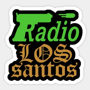 Los Santos Gta San Andreas Logo Variant  5pcs Stickers For Room Bumper Anime Car Stickers Water Bottles Cute Wall Cartoon