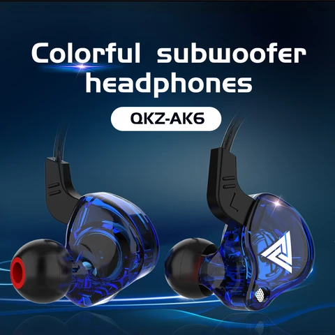 QKZ AK6 Проводные спортивные наушники