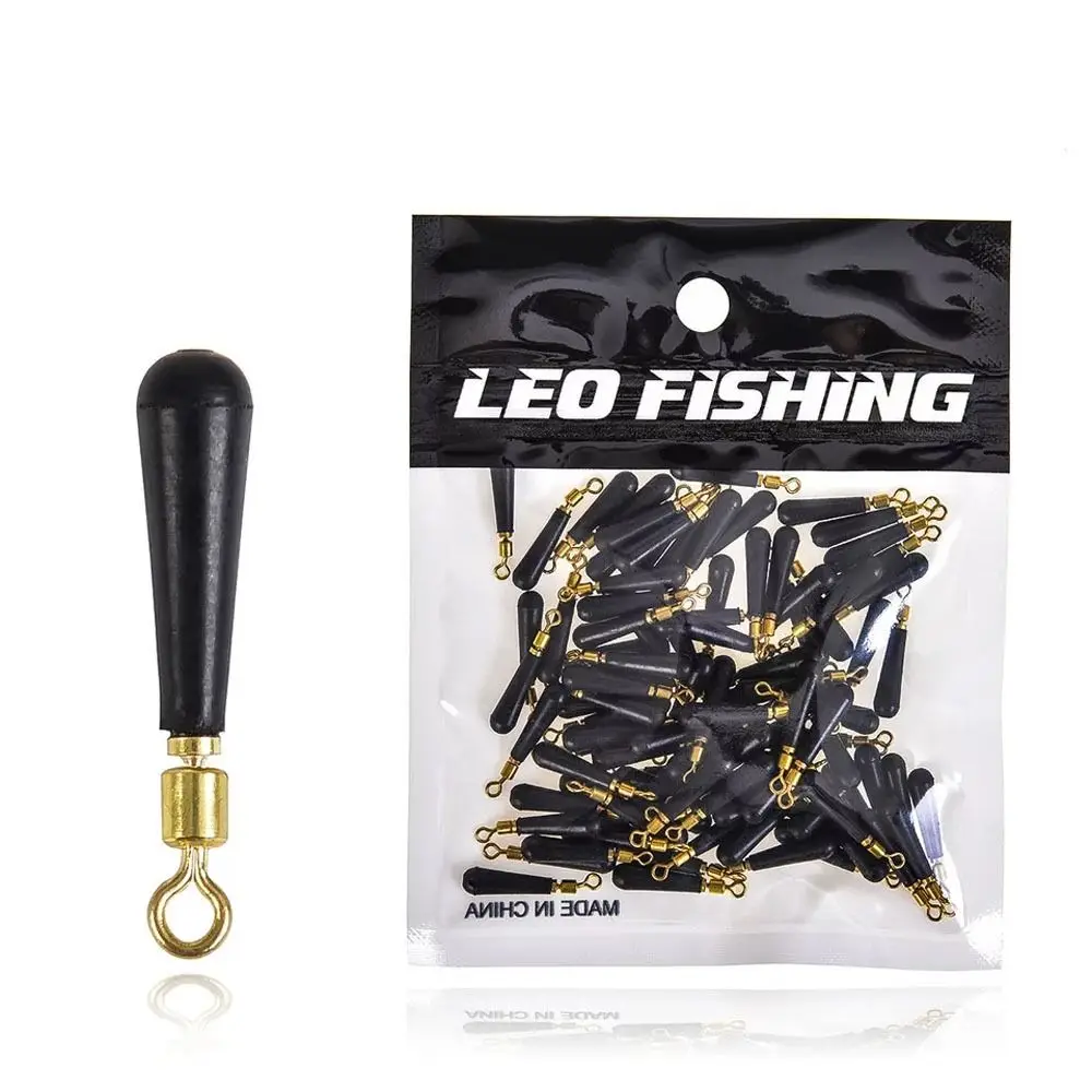 

Fishing Gear Block Rotation Drift Fishing Floats Accessory Bobber Copper Rubber Tools Fishing Gadget Float Rest 100pcs/Lot